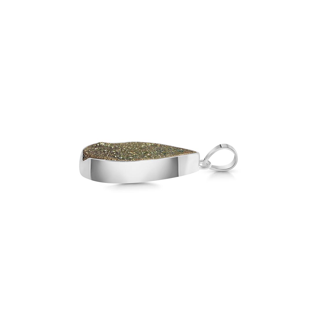 Spectropyrite Druzy Pendant-(SPD-P-9.)